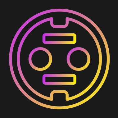 soket simgesi web basit illüstrasyon