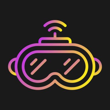 vector illustration of Vr Glasses icon 