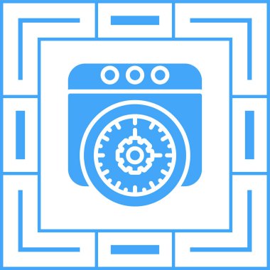 Web Tarayıcı Web simgesi, basit illüstrasyon 