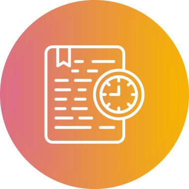 Belge Süresi Sona Erme Ağı vektör illüstrasyonu