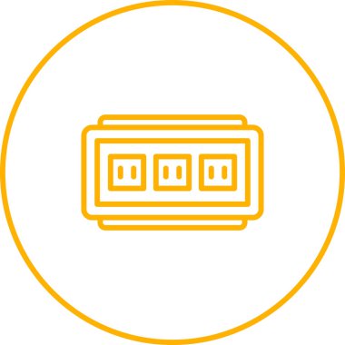 soket simgesi web basit illüstrasyon