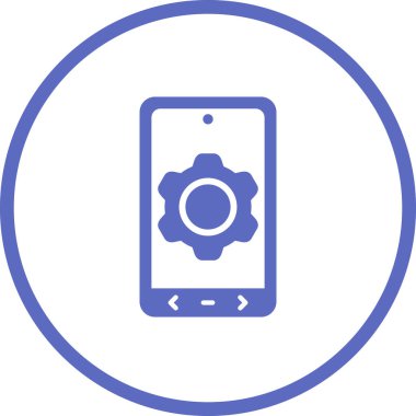 Simge, web düğmesi, basit vektör illüstrasyonu ayarlanıyor