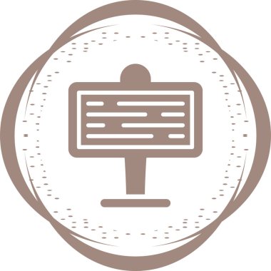 Tabela tahtası. Web simgesi vektör illüstrasyonu