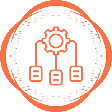 Yazılım Tanımlı Ağ Vektörü Simgesi 