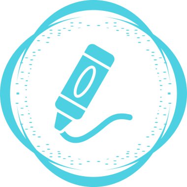 Pastel boya ikonu tasarım şablonu. Moda biçimi