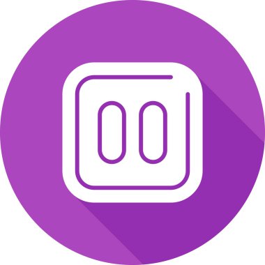 Duraklat simgesinin vektör illüstrasyonu