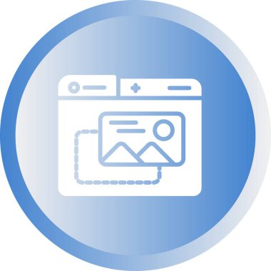 Etrade web simgesi vektör illüstrasyonu