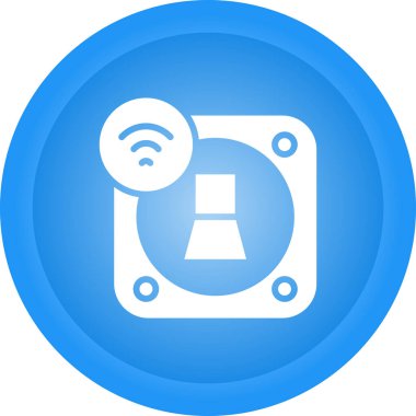 Akıllı Işık Anahtarı Simgesi, Renkli Vektör İllüstrasyonu