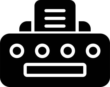 Yazıcı. Web simgesi basit tasarım