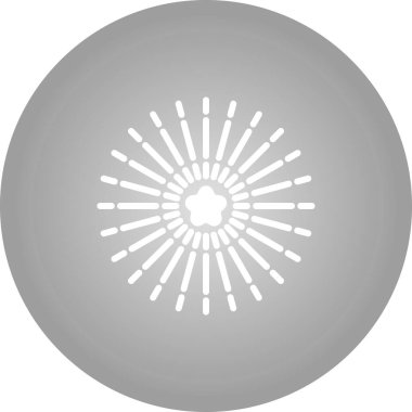 Havai fişek web simgesi, basit vektör illüstrasyonu 