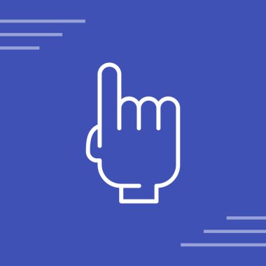 el simgesi, vektör illüstrasyonu basit tasarım