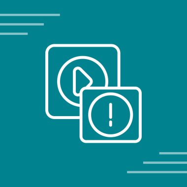 Dikkat Satır Simgesi, Hata Vektörü İşareti Beyaz Arkaplanda izole edildi  