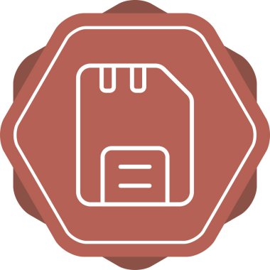 Disk web simgesi, basit vektör illüstrasyonu