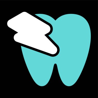 Diş Ağrısı web simgesi, basit illüstrasyon 
