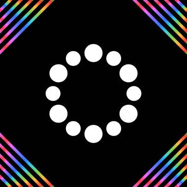 Spinner Web simgesi yükleniyor, basit illüstrasyon 