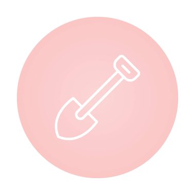 Web simgesi kürek, illüstrasyon vektör           