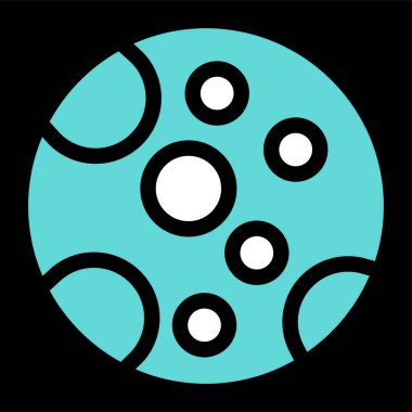 Ay ağ simgesinin vektör illüstrasyonu