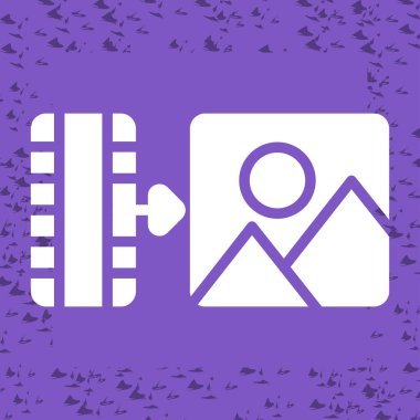 Görüntü simgesi, vektör illüstrasyonu