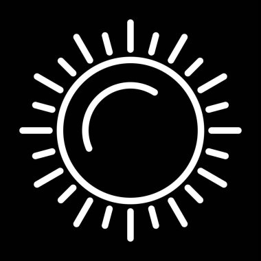 güneş web simgesi basit tasarım 