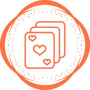 Kartlar. Web simgesi basit illüstrasyon