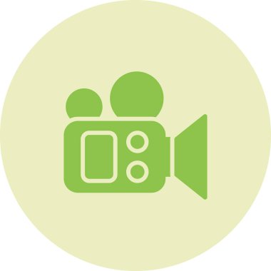 film kamera simgesi, vektör illüstrasyonu  