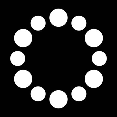 Spinner Web simgesi yükleniyor, basit illüstrasyon 