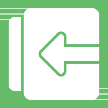 Belge İçeriye web simgesi aktar, basit vektör illüstrasyonu