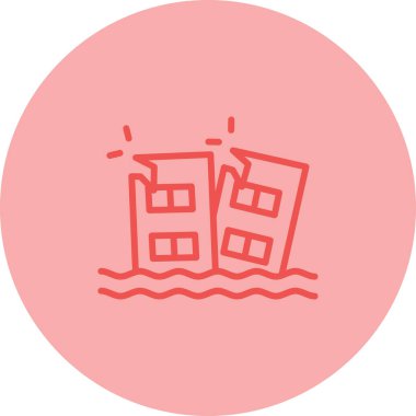 Flood simgesinin vektör illüstrasyonu