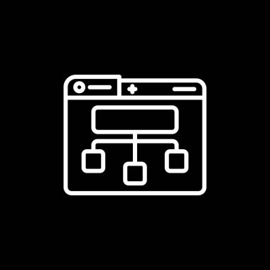 Site Harita simgesi, vektör illüstrasyonu basit tasarım