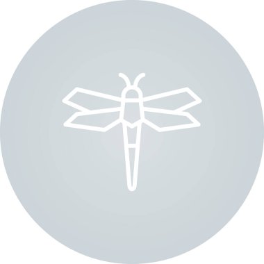 Yusufçuk web simgesi, basit vektör illüstrasyonu