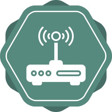 wifi simgesi, basit vektör illüstrasyonu 