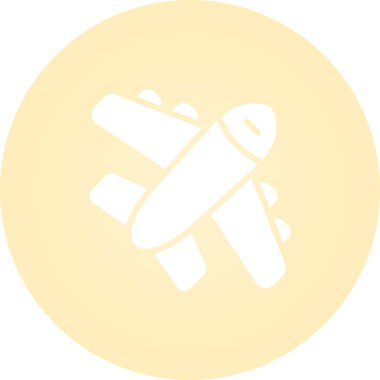 Düzlem web simgesi, basit vektör illüstrasyonu