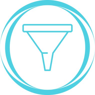 Çöp Posta Filtresi web simgesi, basit vektör illüstrasyonu