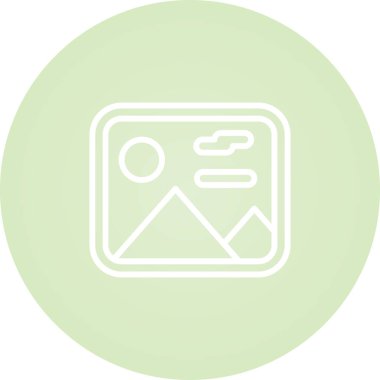 Resim modern simgesinin vektör illüstrasyonu