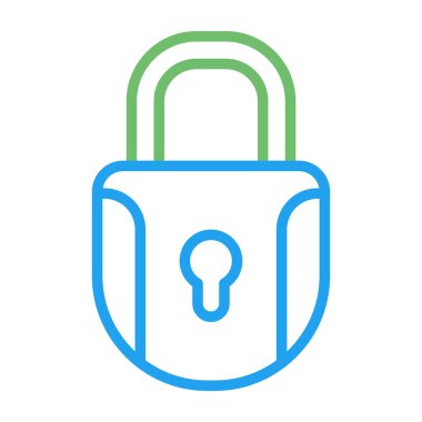 kilit simgesi, vektör illüstrasyonu  