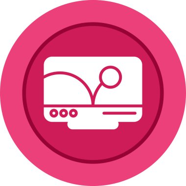 bilgisayar simgesi, vektör illüstrasyonu basit tasarım