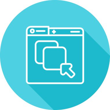 Grafik Tasarım Web simgesi vektör illüstrasyonu