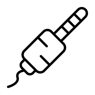 ses kablosu simgesi, web illüstrasyonu