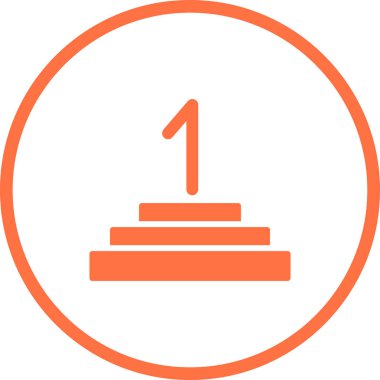 Kazanan simgesinin vektör illüstrasyonu 