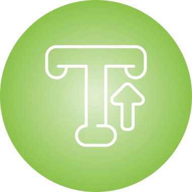 Typography web simgesi vektör illüstrasyonu