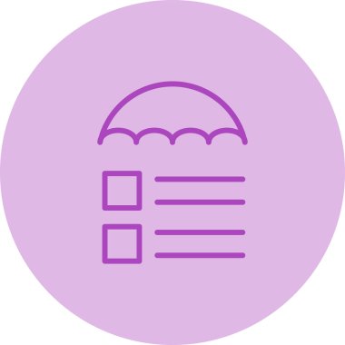 Risk Yönetimi simgesi, vektör illüstrasyonu 