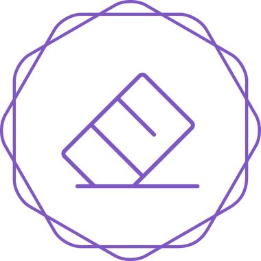 Kauçuk Simgesi, Beyaz Arkaplanda Vektör İllüstrasyonu 