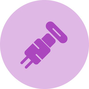 usb kablo simgesi, vektör illüstrasyonu basit tasarım