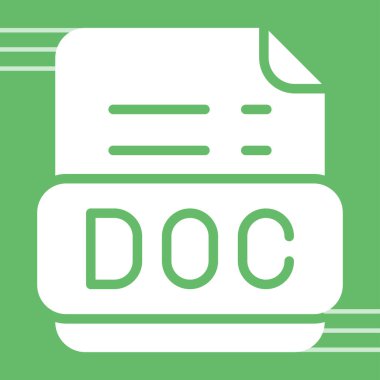 doc dosya biçimi vektör illüstrasyonu