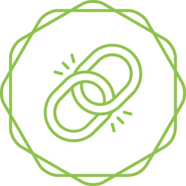 Web bağlantısı simgesi vektör illüstrasyonu 