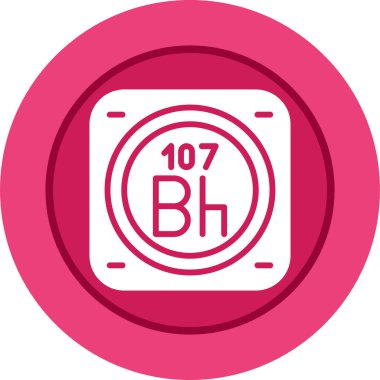 Periyodik tablonun kimyasal elementinin web illüstrasyonu