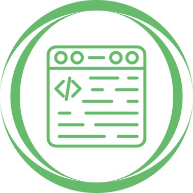 Web tarayıcı simgesi, vektör illüstrasyonu basit tasarım