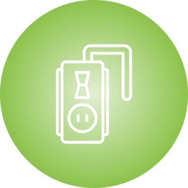 soket simgesi web basit illüstrasyon