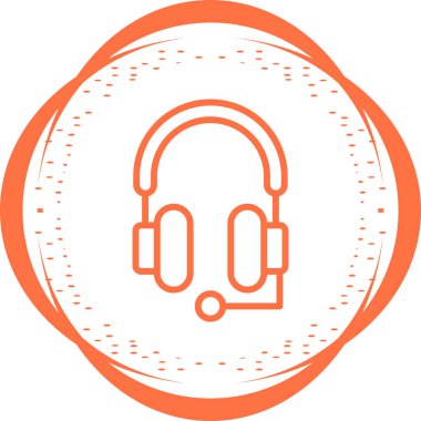 Stüdyo Kulaklıkları web simgesi, vektör illüstrasyonu