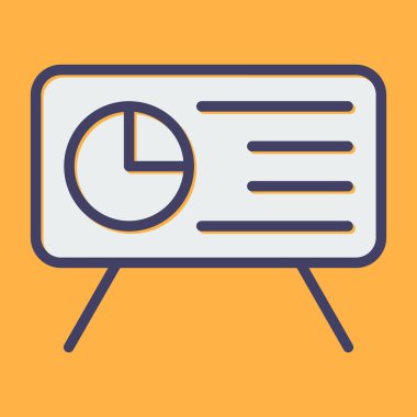 Sunum. Web simgesi basit tasarım